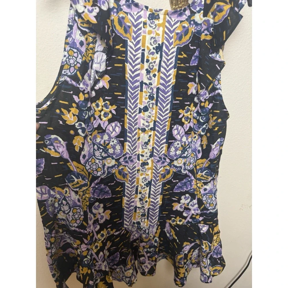 Free People Summer In Tulum Linen Blend Tunic‎ Size S NWT